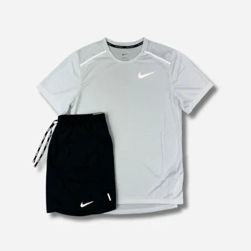 Ensemble running Gris/Noir